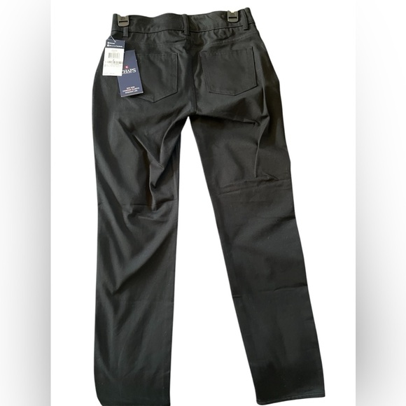 Chaps Women’s Straight Bl-stretch Twill-pants, Black, 2 - Picture 7 of 7